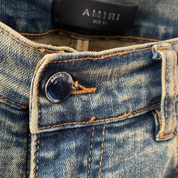 Amiri Stack Jean Dirty Indigo - Picture 3 of 4